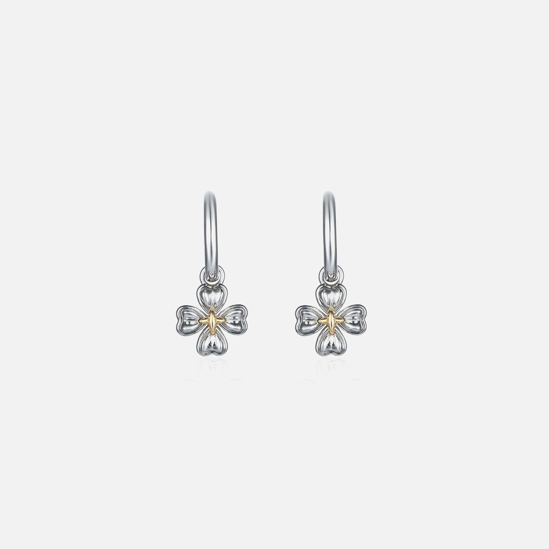 SSIL Clover Drop Earring - Silver