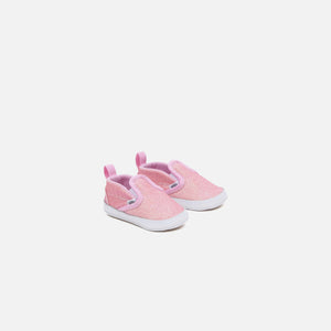 vans ComfyCush Infant Classic Slip-On V Crib - Glitter Pink
