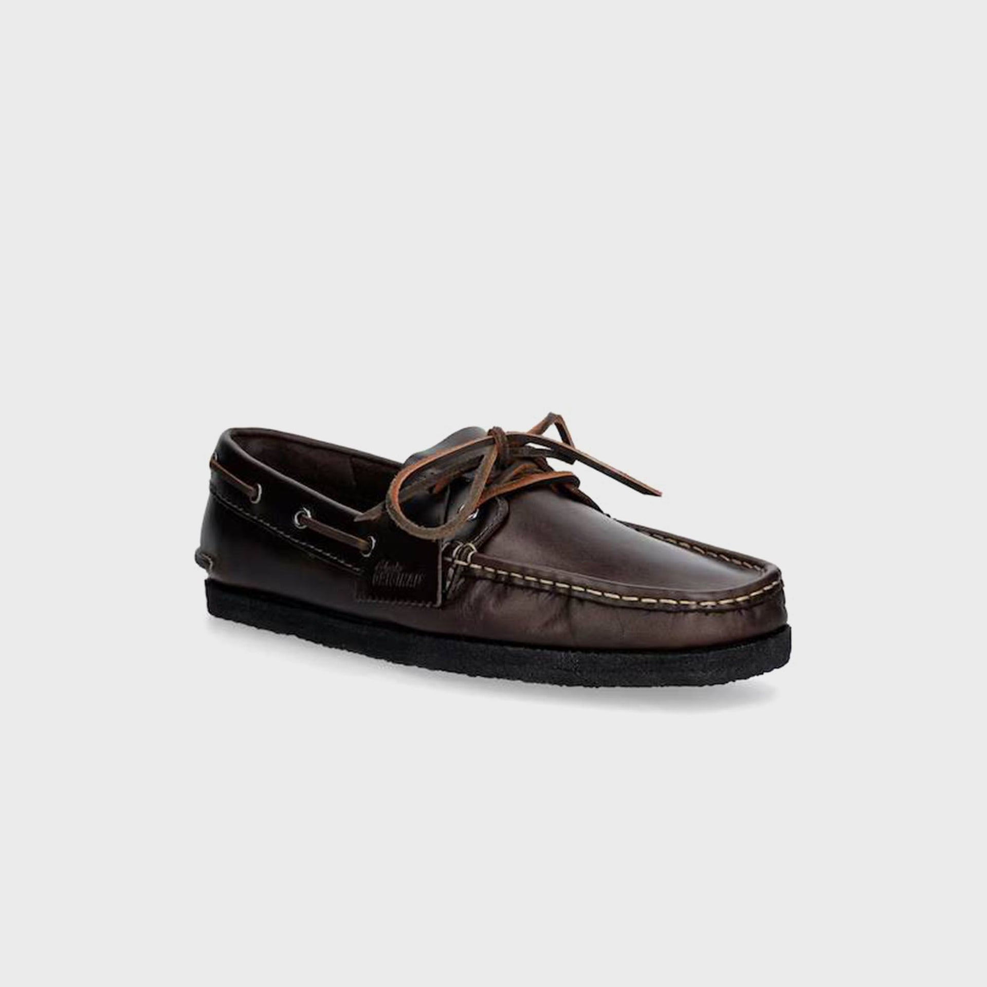 Clarks Godney Boat Shoe - Chestnut Brown