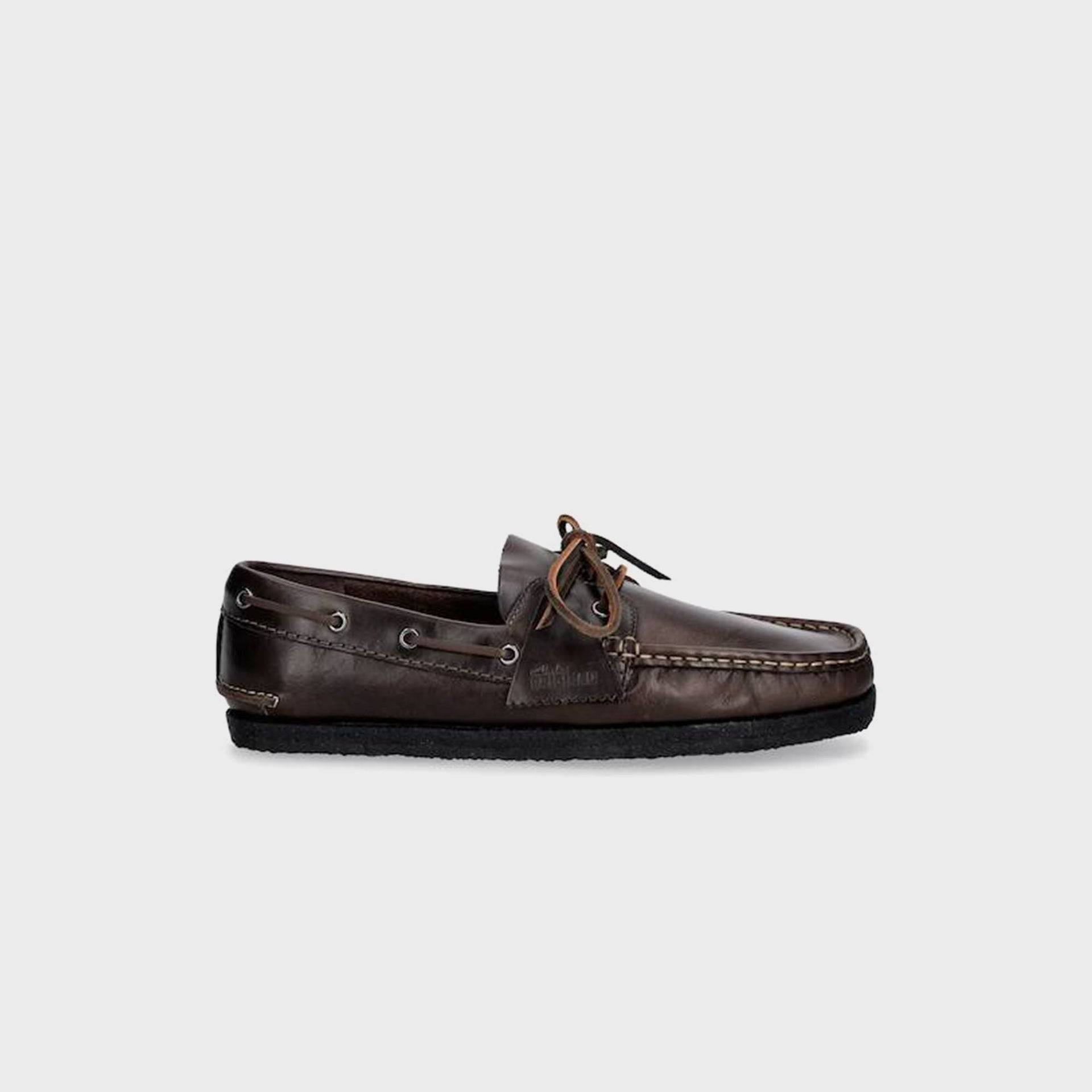Clarks Godney Boat Shoe - Chestnut Brown