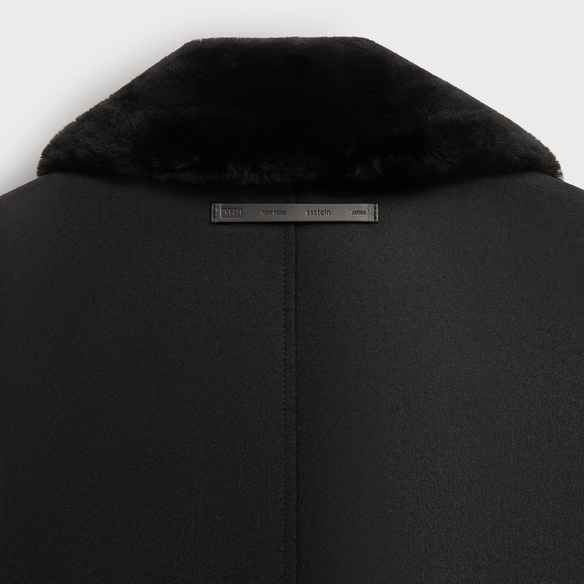 Kith 101 for ssstein Double Lapeled Double Breasted Coat - Black - PH