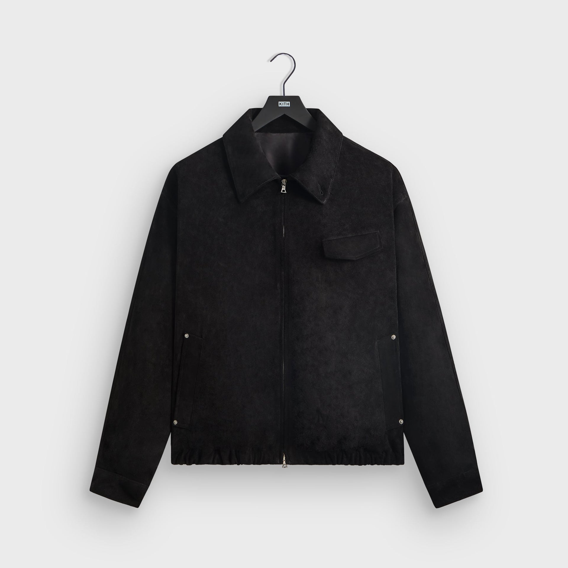 Kith 101 for ssstein Suede Zip Front Jacket - Black - PH