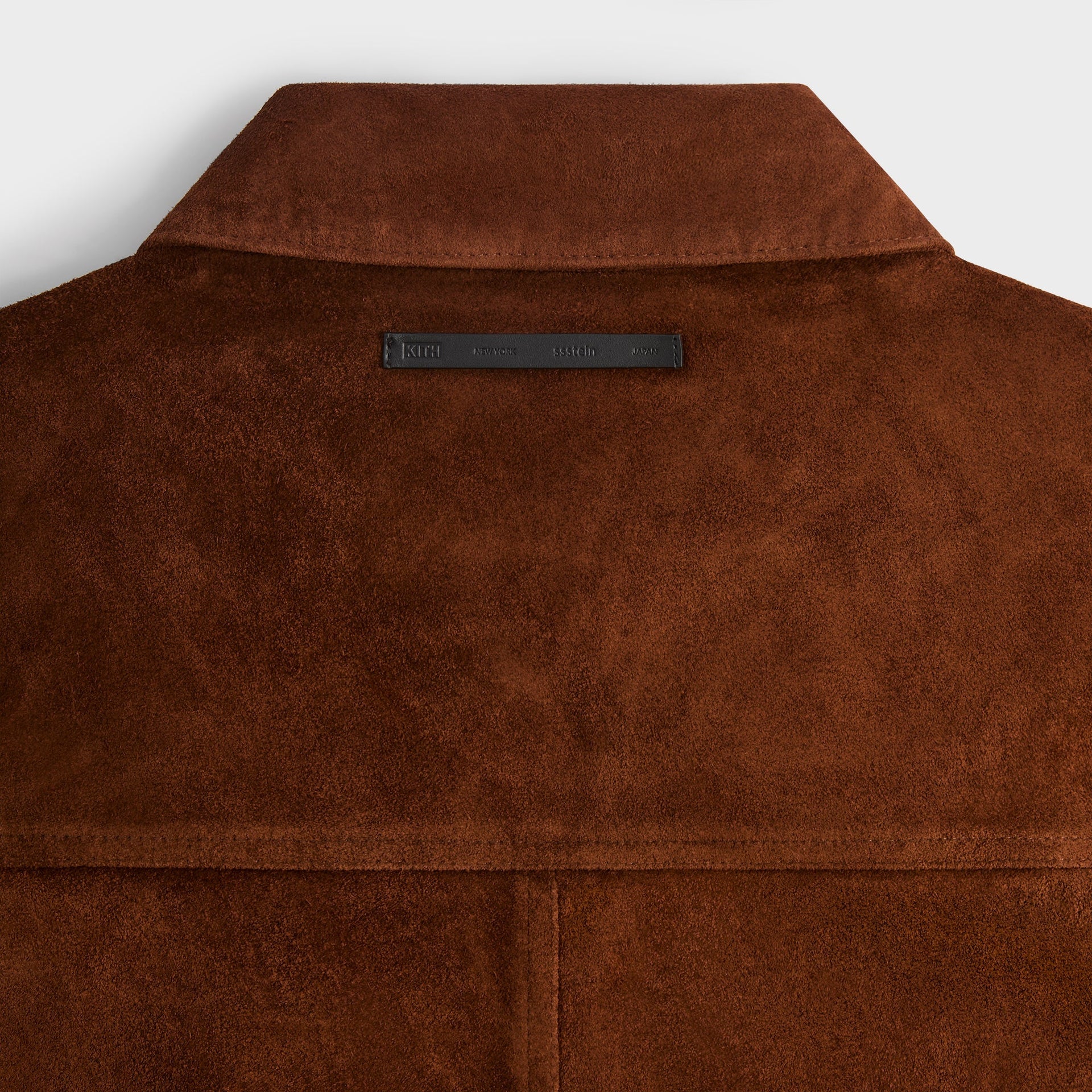 Kith 101 for ssstein Suede Zip Front Jacket - Walnut - PH