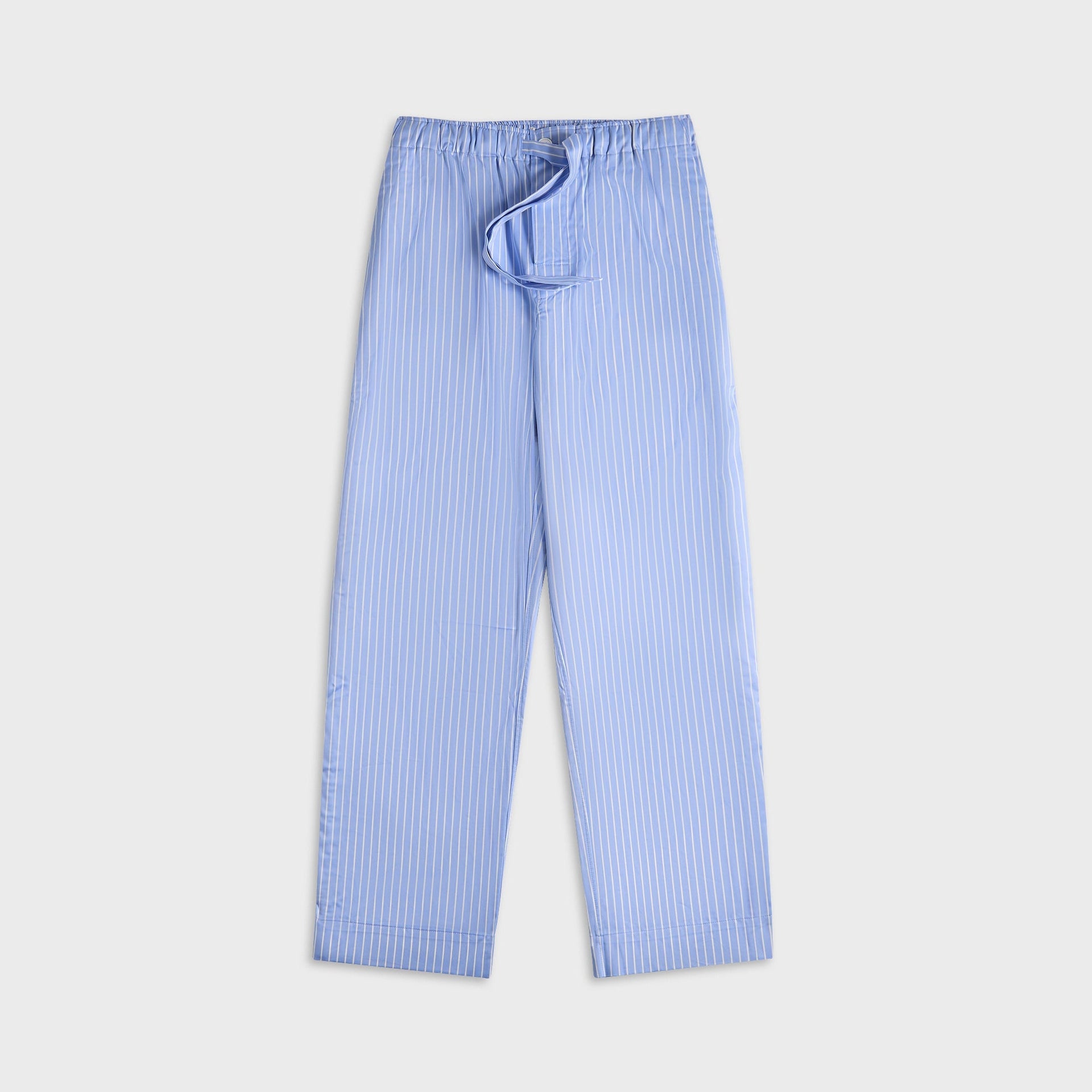 Tekla Sateen Polo Stripes Pyjama Pants - Light Blue