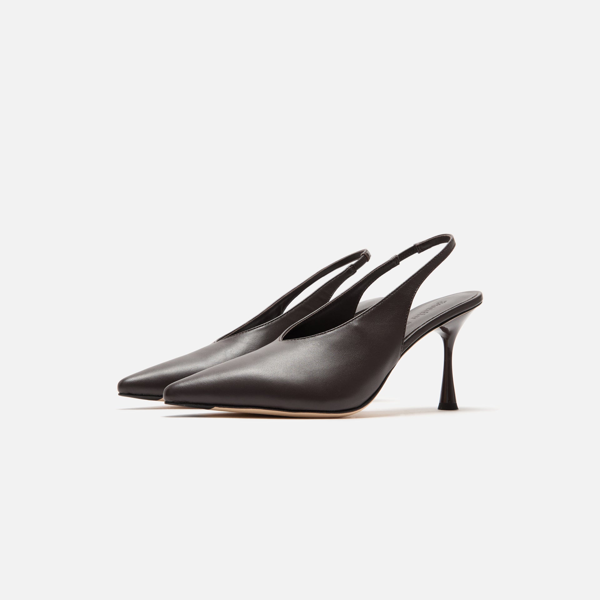 Studio Amelia Razor 90 Slingback - Chocolate