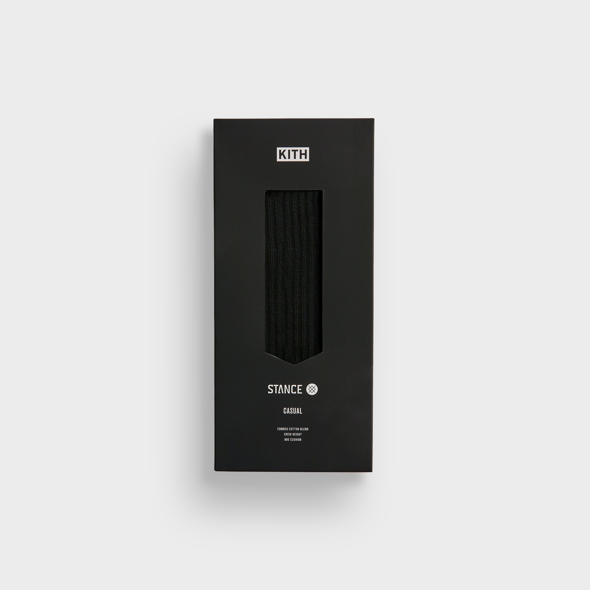 (送料無料)KITH/Classics for Stance 2.0/クルーソックス Kith Classics for Stance 2.0 Classic Crew Sock - Black