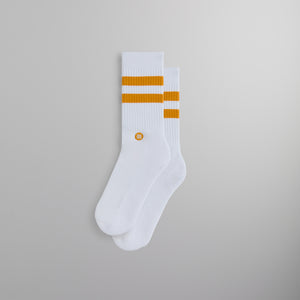 Kith Classics for Stance Crew Sock - White / Gold