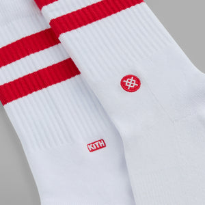 Erlebniswelt-fliegenfischenShops Classics for Stance Crew Sock - White / Red