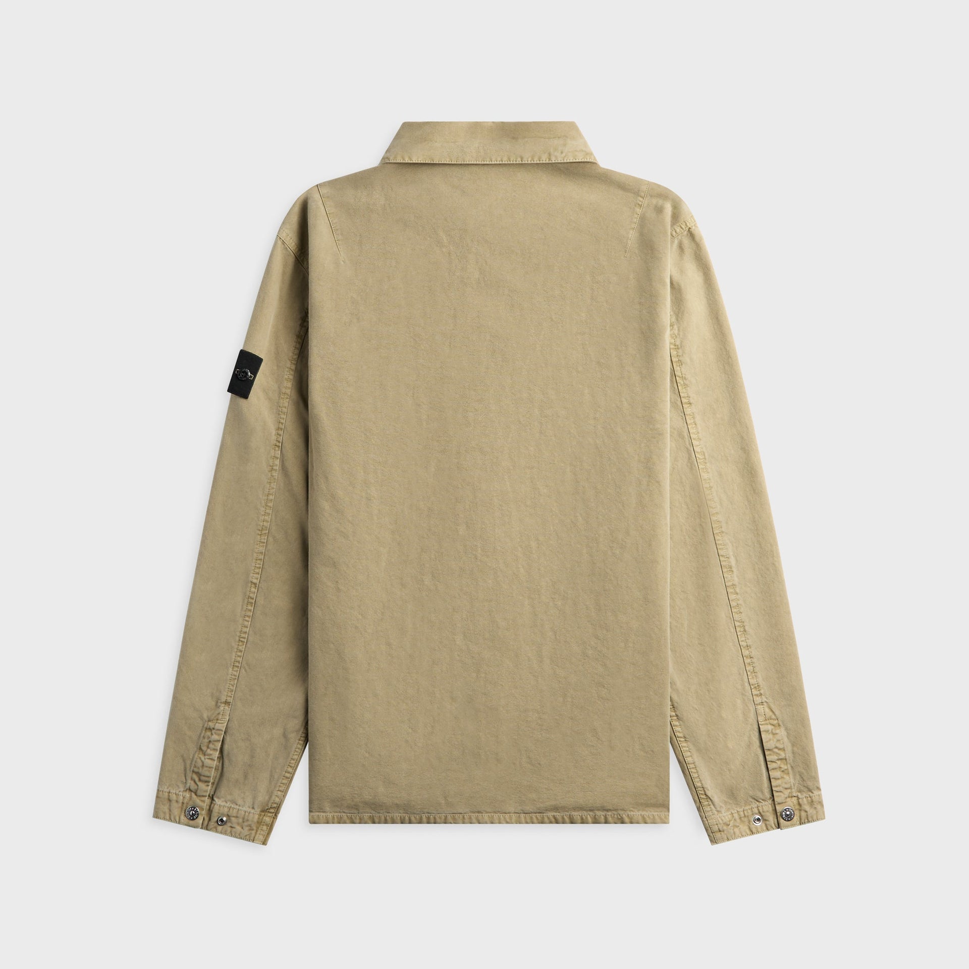 Stone Island Mineral Dyed Panama Cotton Overshirt - Military Green