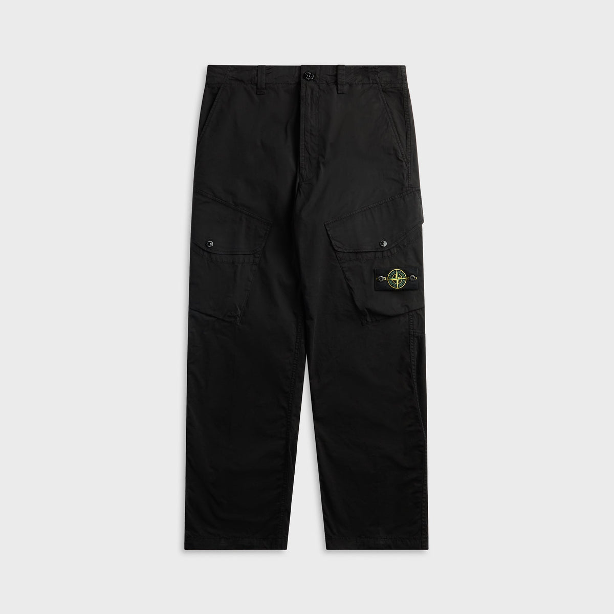 Stone Island Stretch Cotton Cargo Trouser - Black