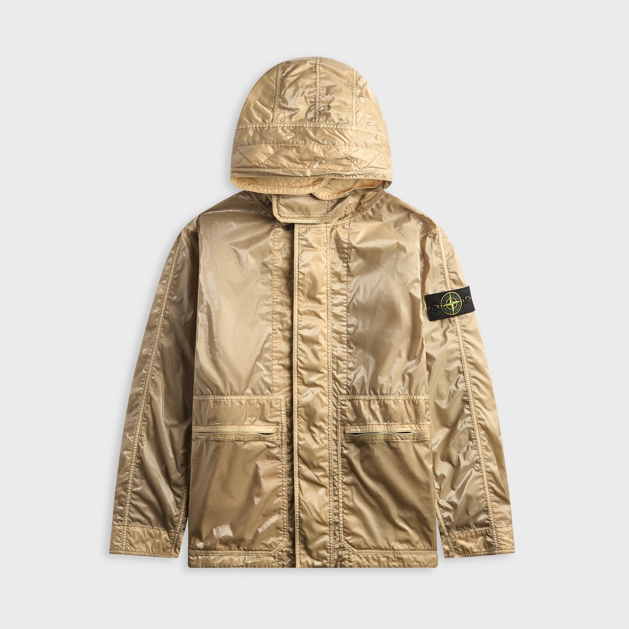 【短丈】STONE  NYLON L JACKET M Stone Island x New Balance World Cup Short Parka Jacket - Dove