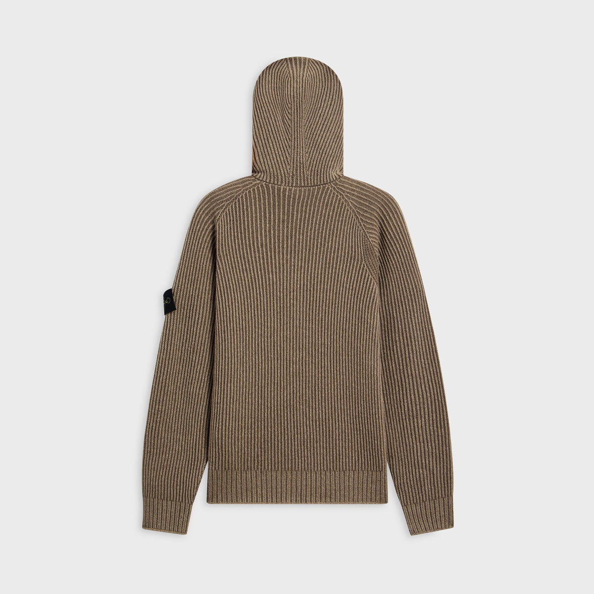 Stone Island Two Tone Vanise Cashmere Reversible Hoodie - Biscuit