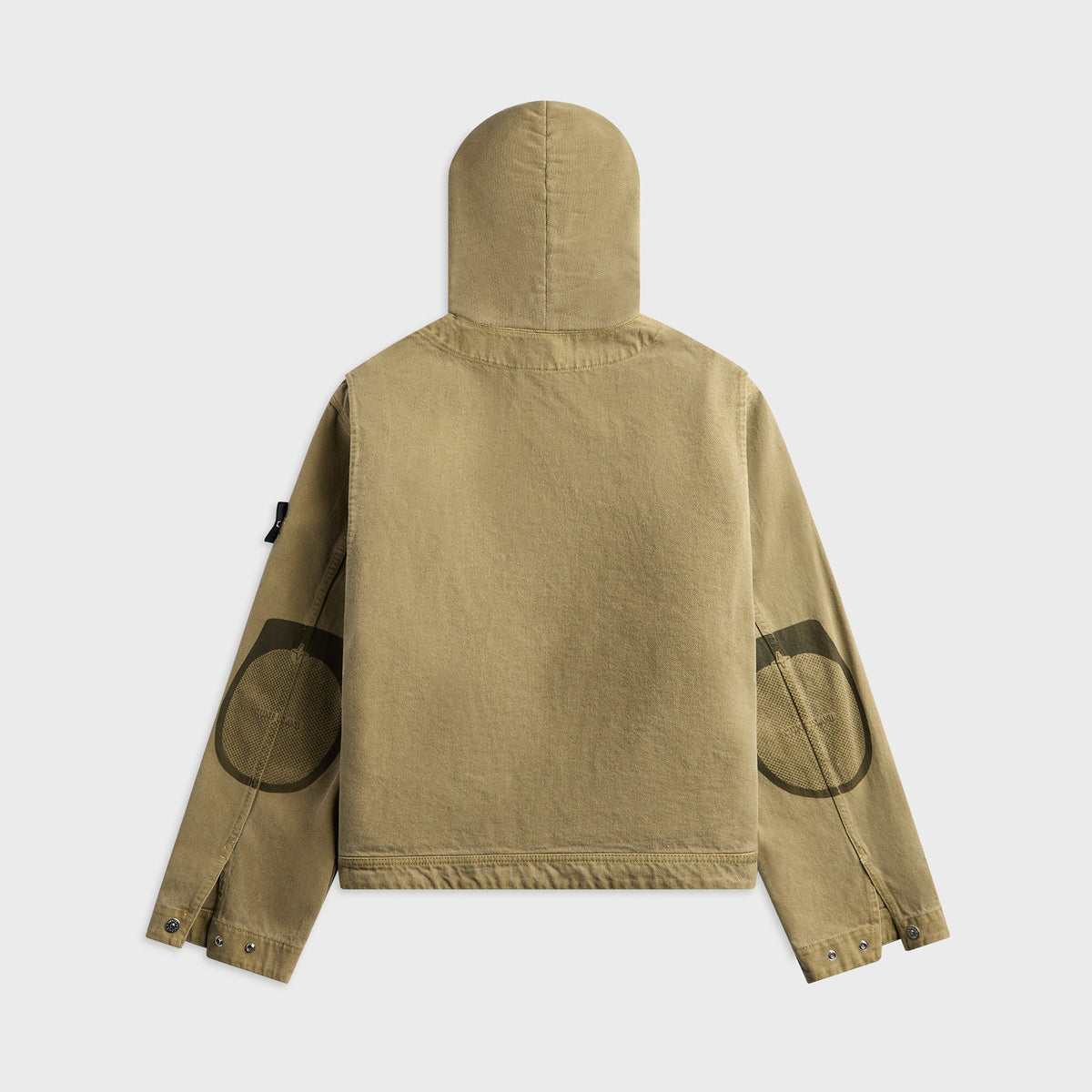 Stone Island Mineral Dyed Cotton Gabardine TC Hooded Jacket - Military Green
