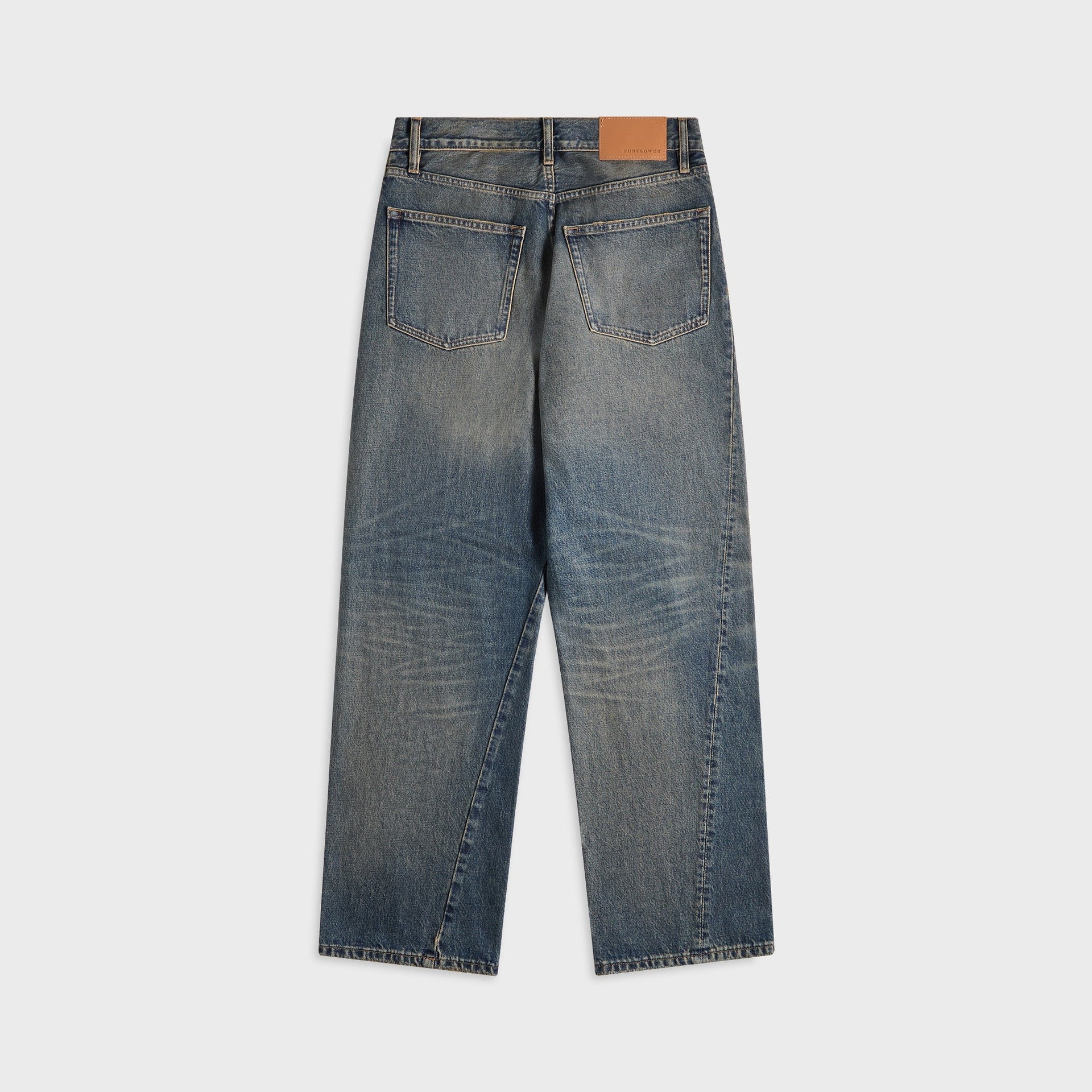 Sunflower Wide Twist Jean - Dirty Blue