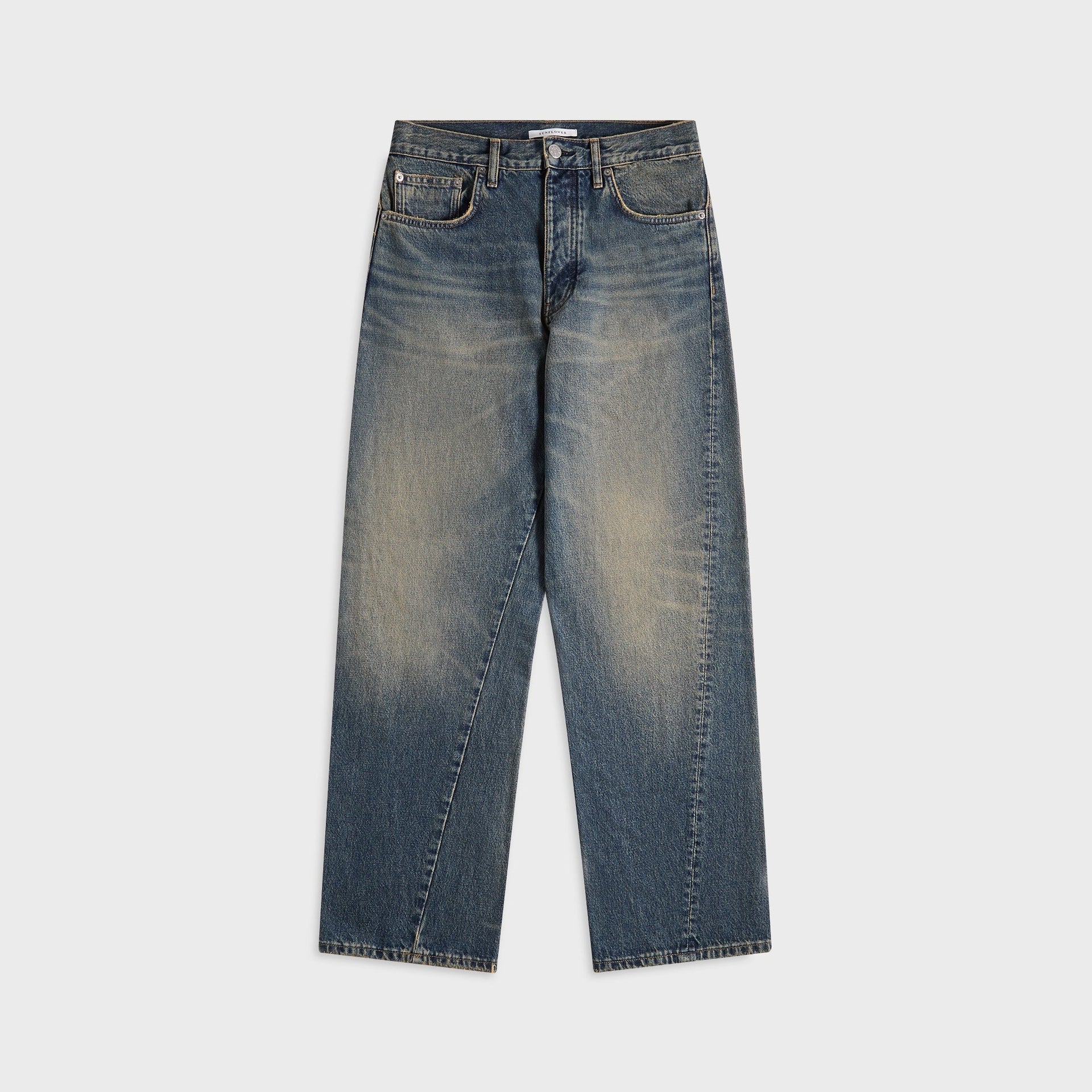 Sunflower Wide Twist Jean - Dirty Blue
