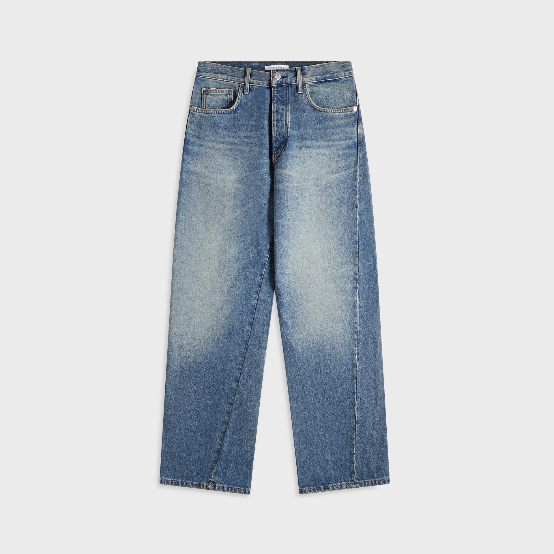 Sunflower Wide Twist Jean - Dark Blue Vintage