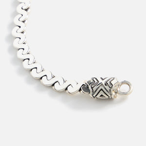 Emanuele Bicocchi Infinity Loop S-link Chain Bracelet (Large) - Silver