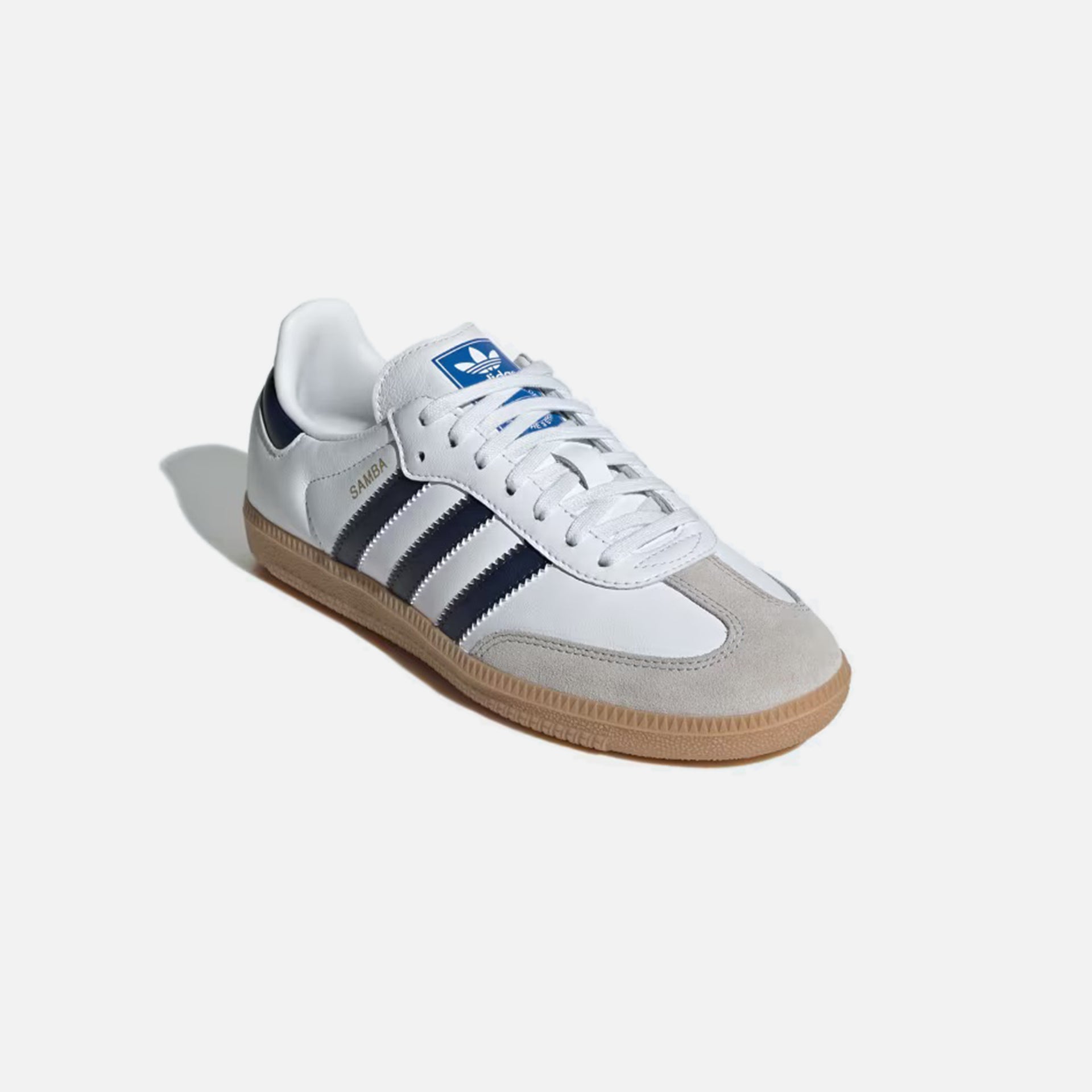 adidas Grade School Samba OG - White / Night Indigo Kith adidas Grade School Samba OG - White / Night Indigo Kith