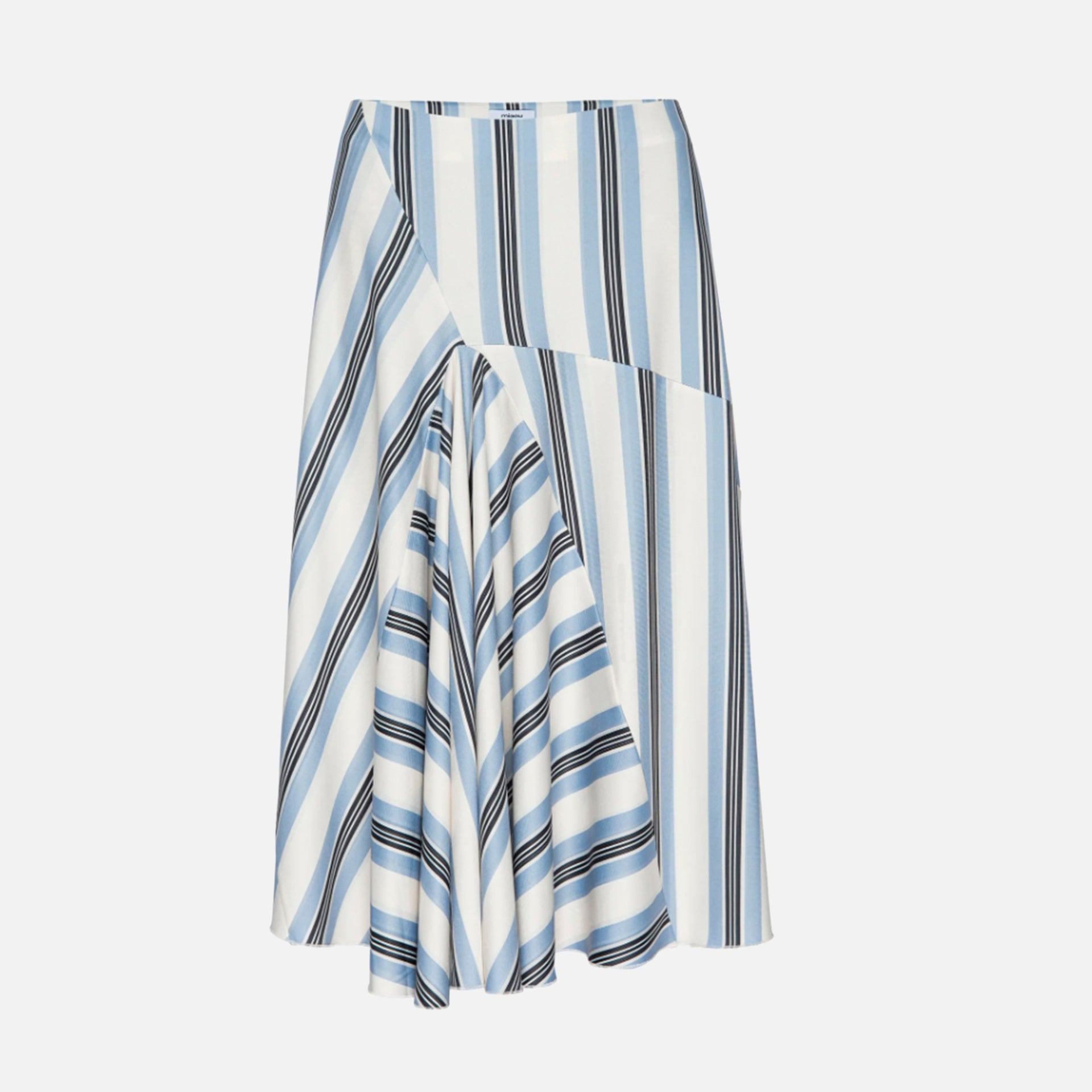 Miaou Mila Skirt - Black and Blue Stripe