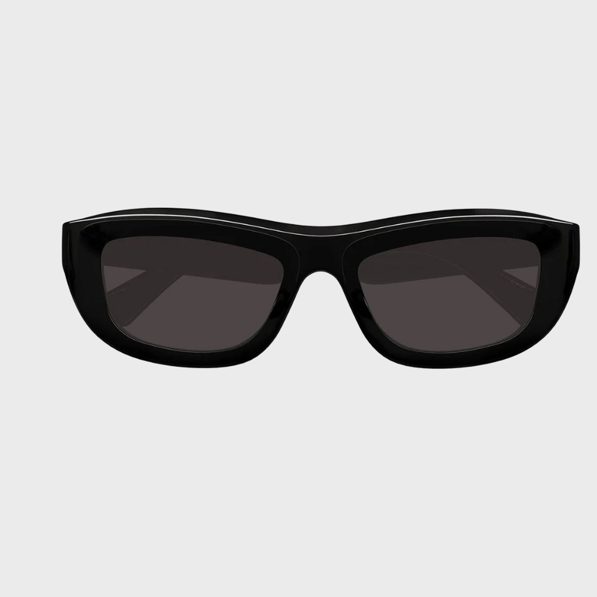 Bottega Veneta Rectangle Sunglasses - Shiny Black