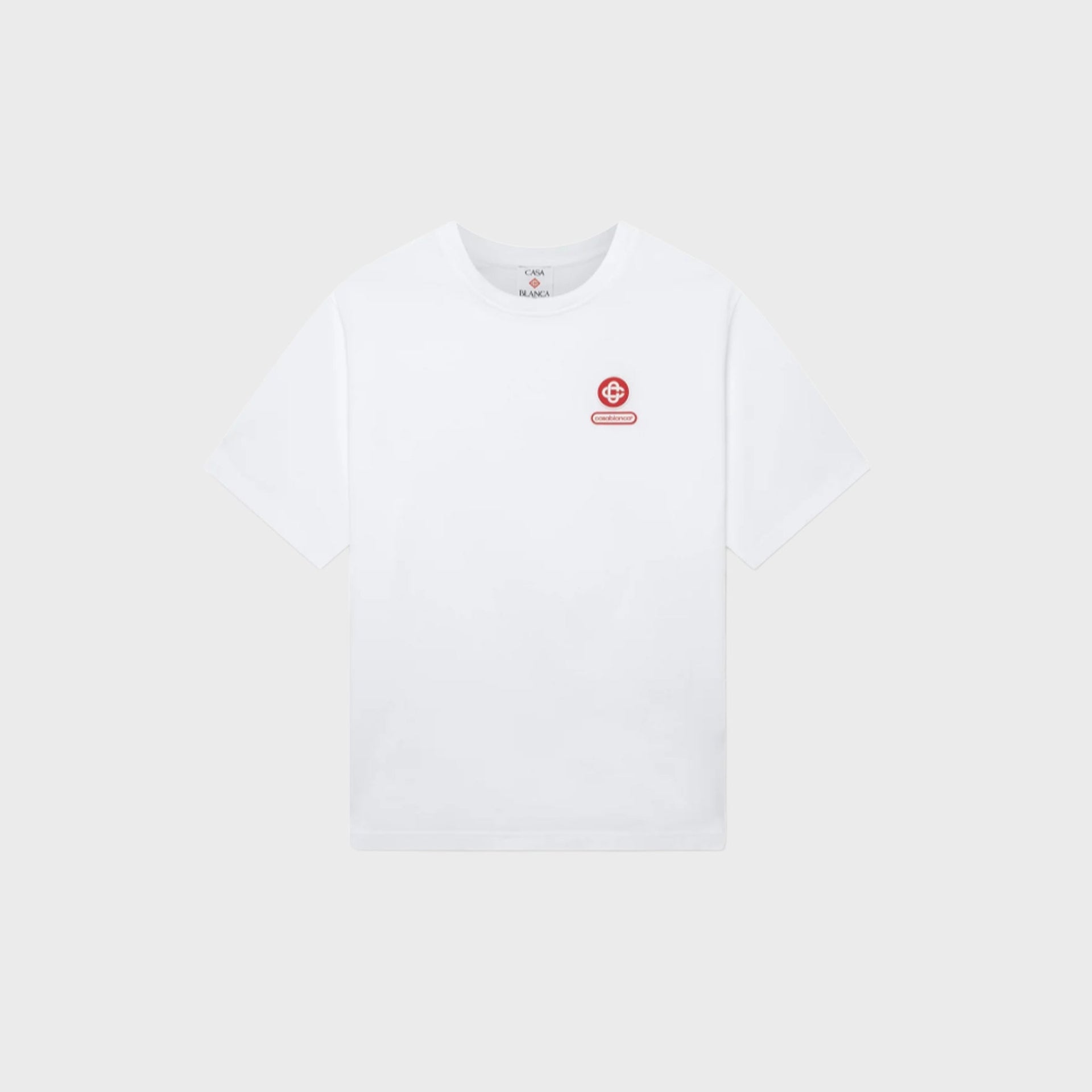 Casablanca Logo Patch Oversized Tee - White