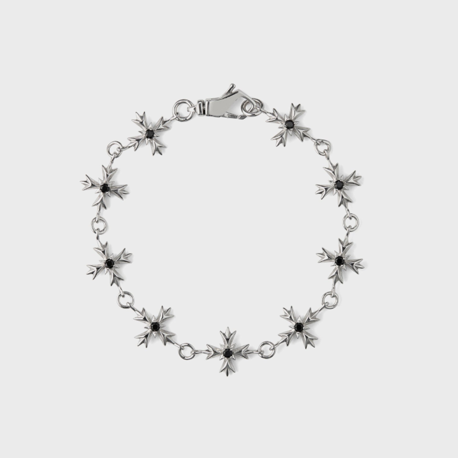 Emanuele Bicocchi Zirconia Crest Bracelet - Black