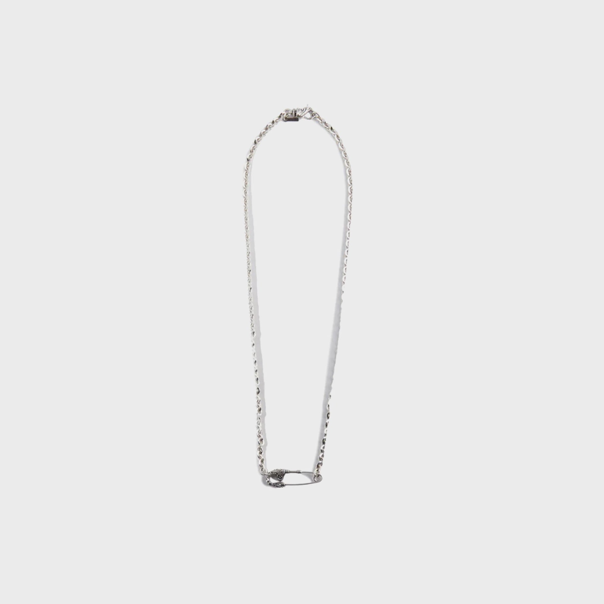 Emanuele Bicocchi Arabesque Pin Necklace - Silver