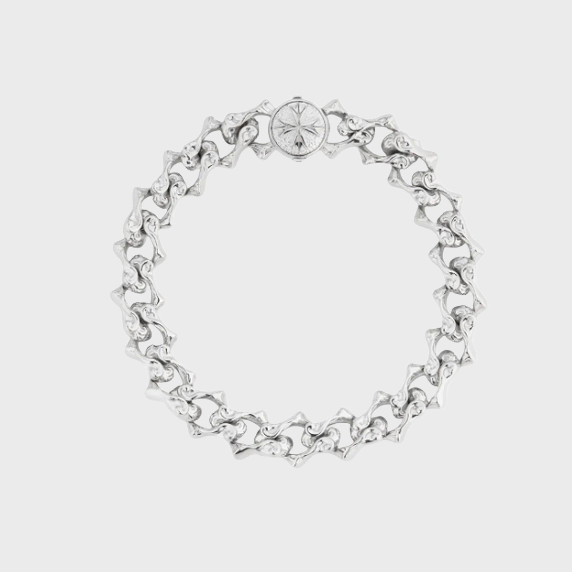 Emanuele Bicocchi Sharp Chain Logo Bracelet - Silver – Kith Emanuele Bicocchi Sharp Chain Logo Bracelet - Silver – Kith