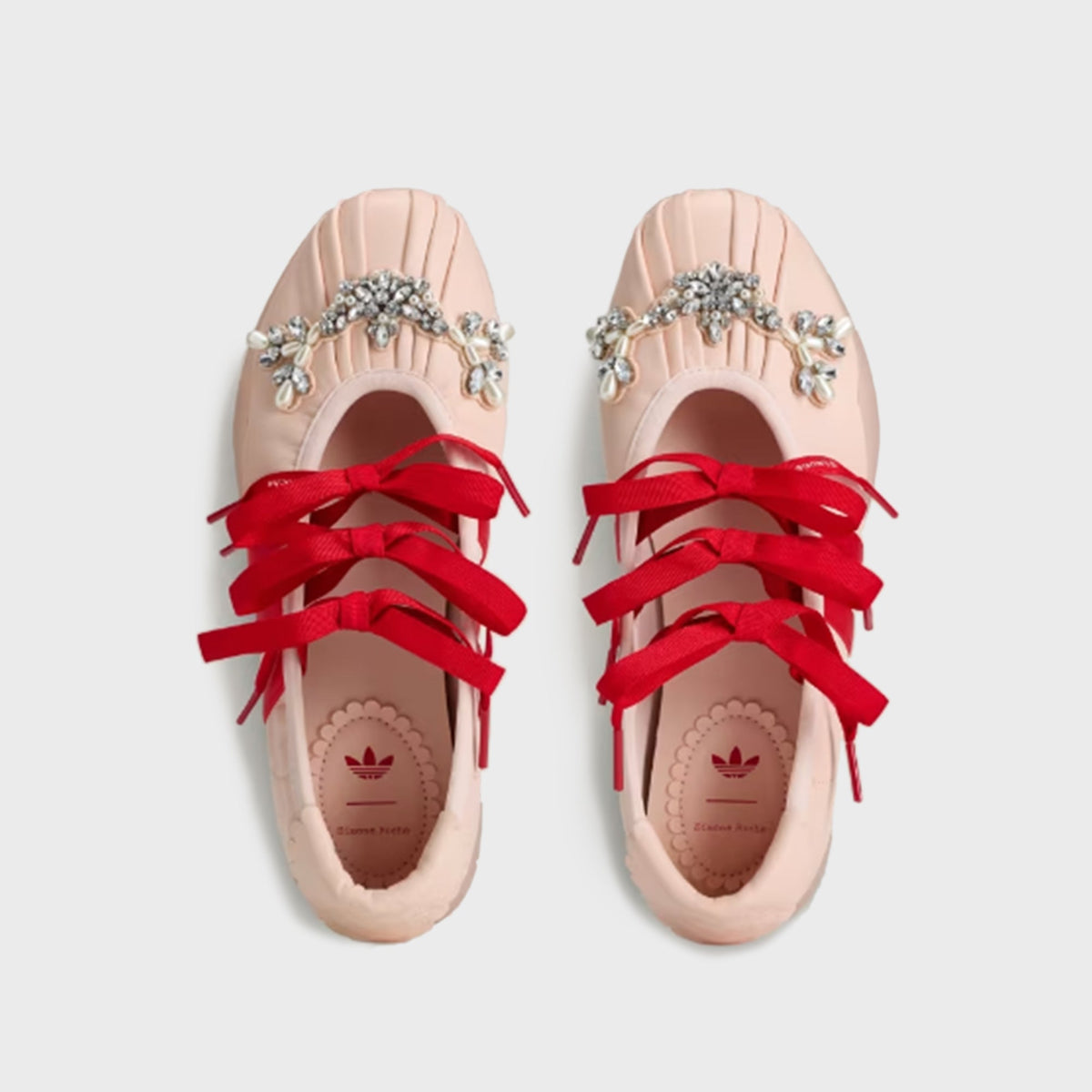 adidas x Simone Rocha WMNS Taekwondo Ballerina Leather - Pink Tint / Better Scarlet