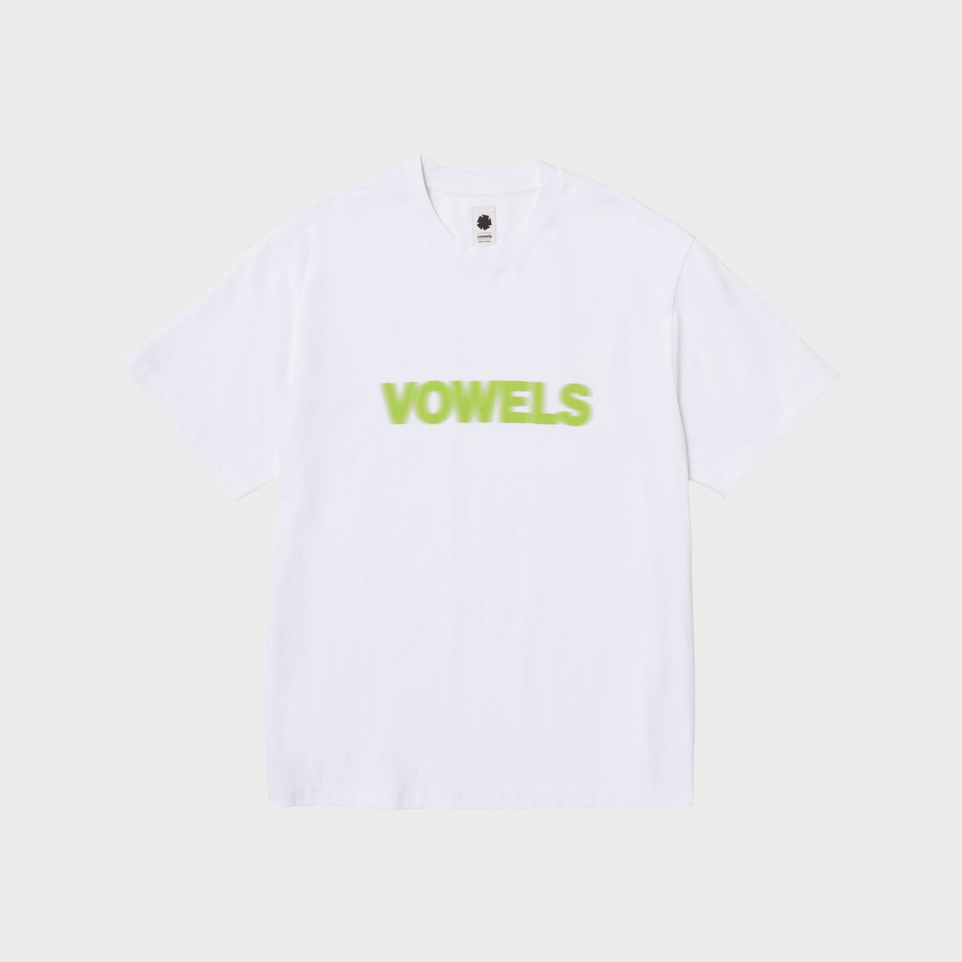 vowels Blur Tee - White