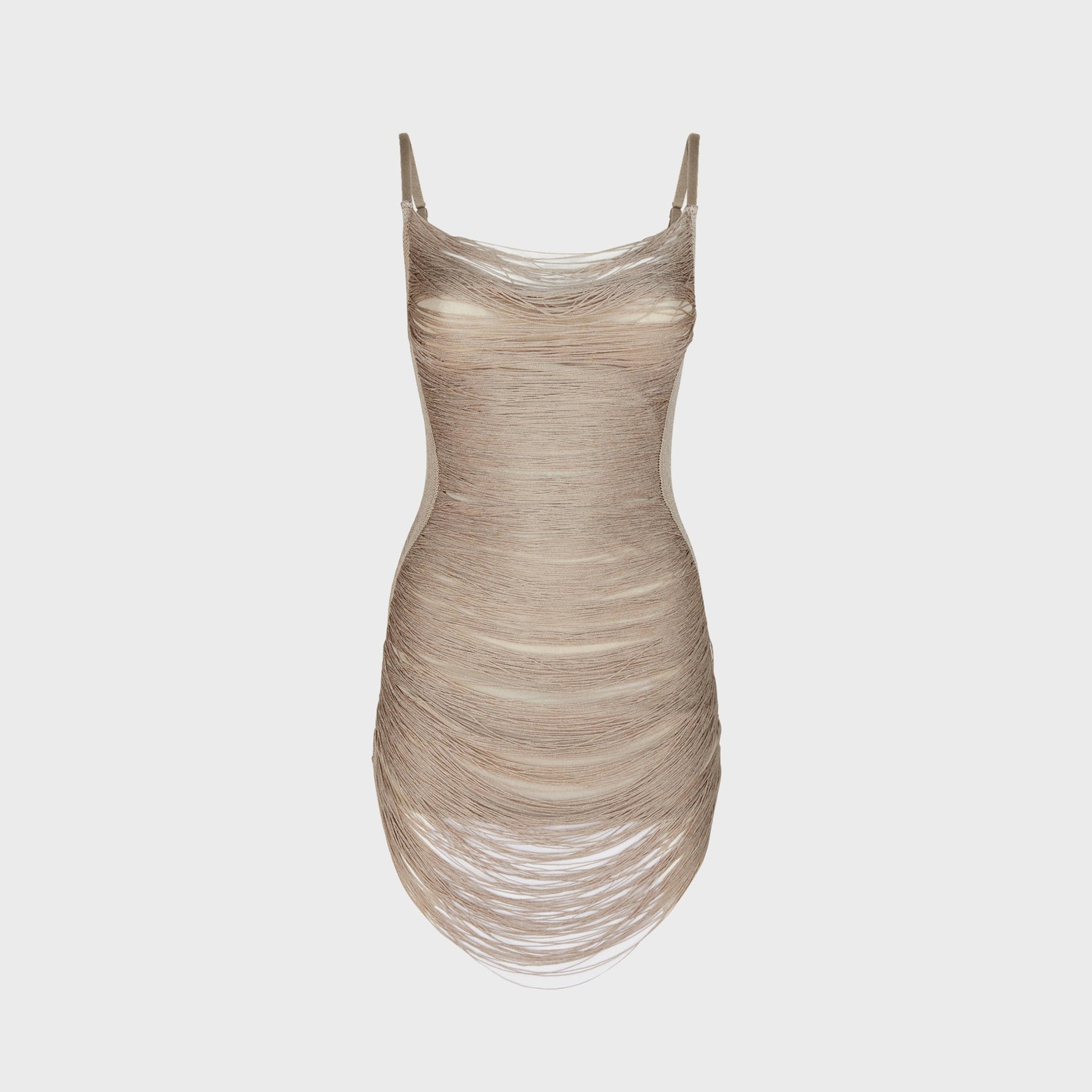 The Attico Mini Dress in Silver