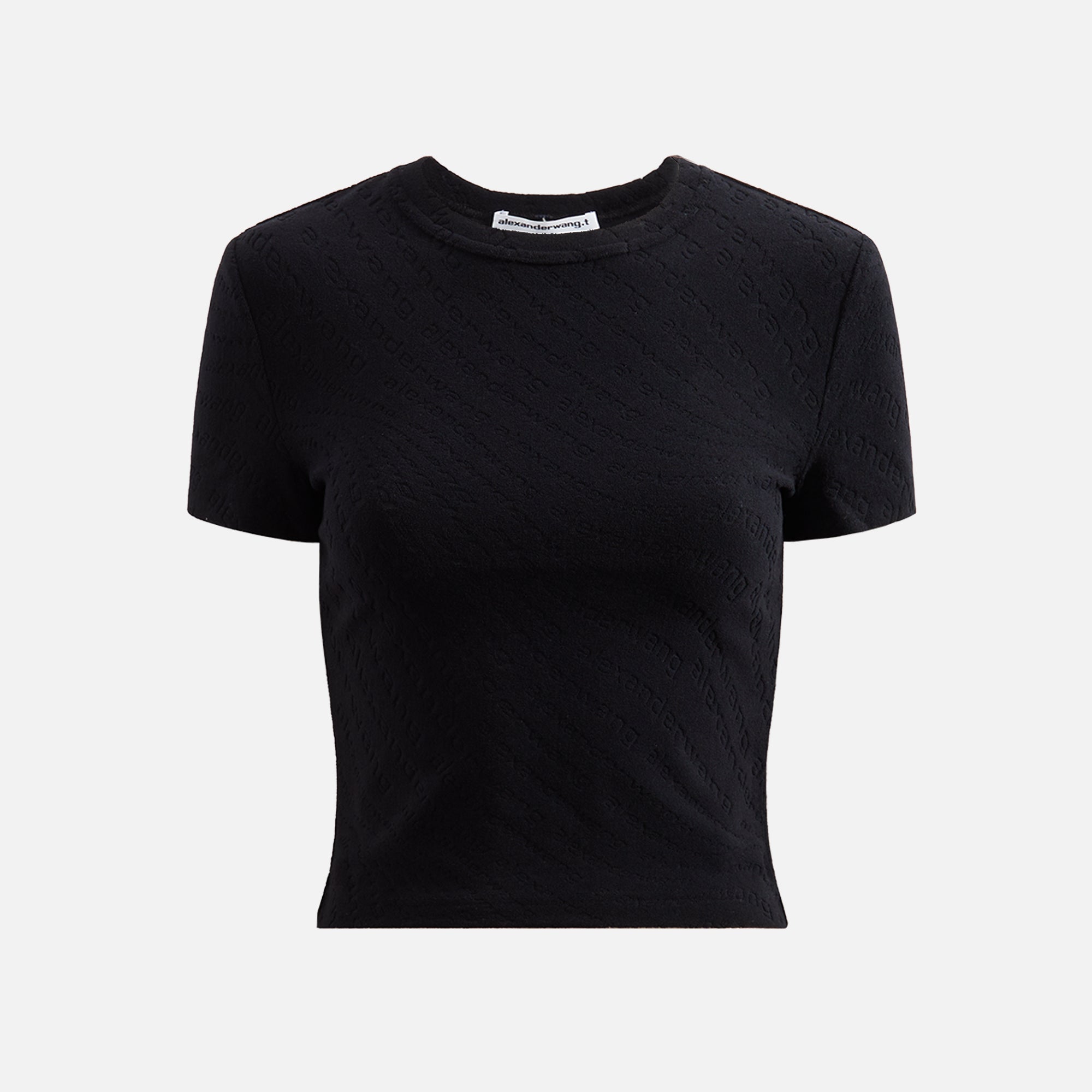 Alexander Wang Short Sleeve Crewneck Tee in Light Heather Grey