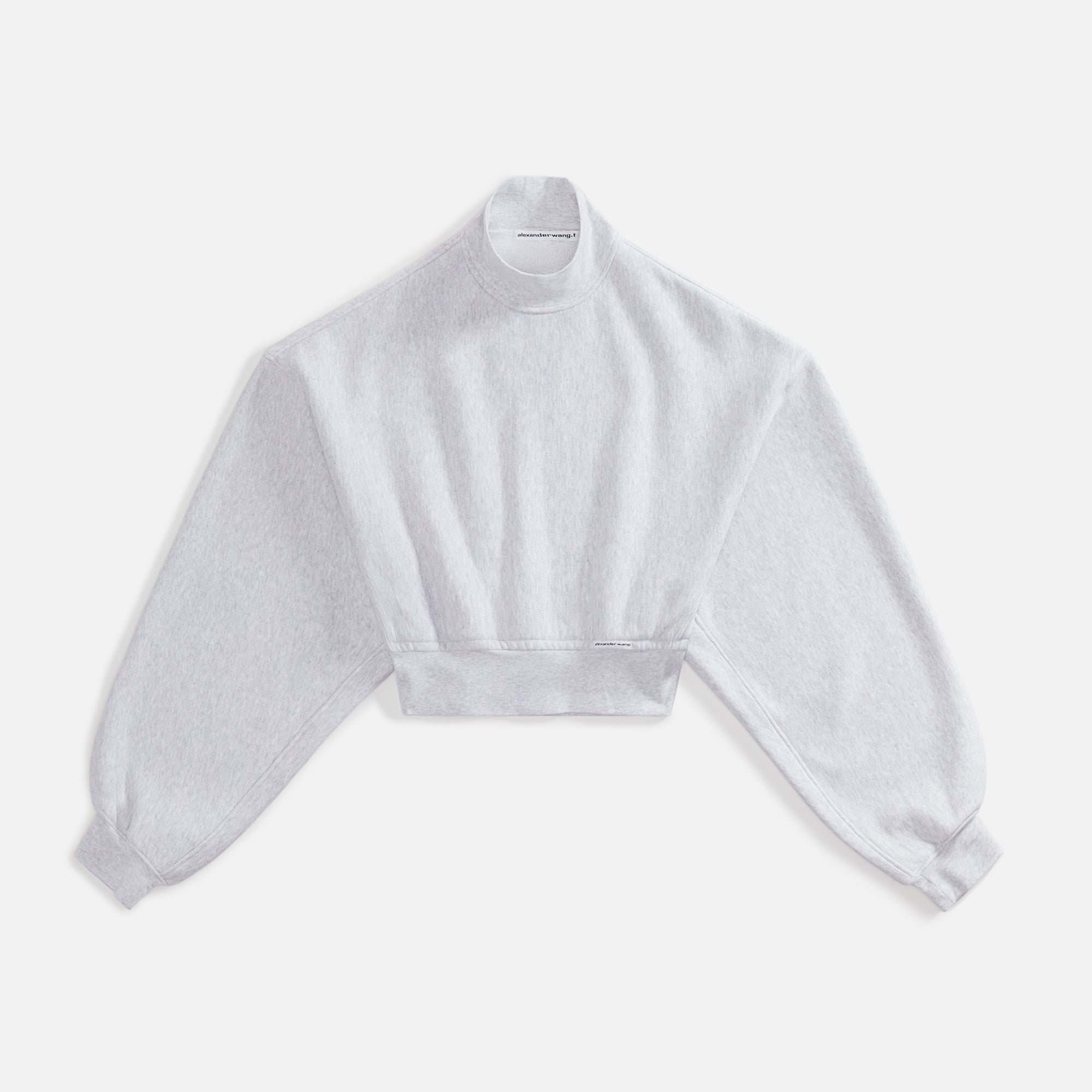 T by Alexander Wang Cropped Pullover Turtleneck Grey Kith