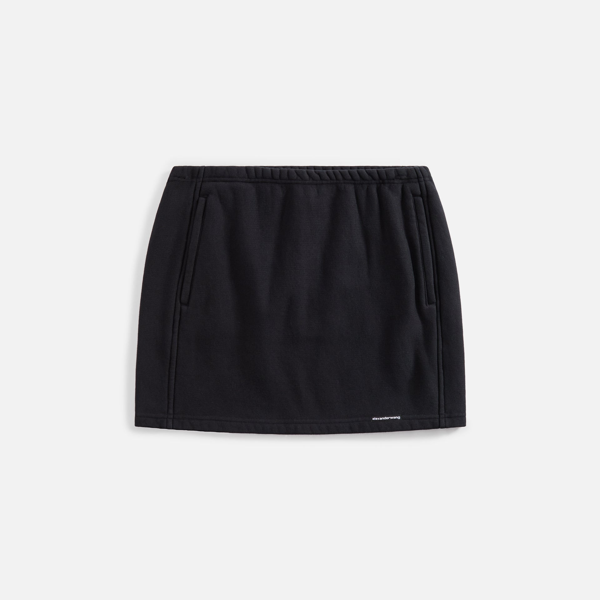T by Alexander Wang Mini Skirt with Elasticated Waist - Black