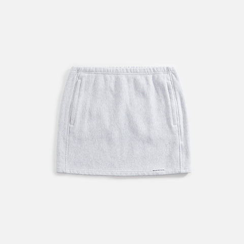 T by Alexander Wang Mini Skirt with Elasticated Waist - Light Grey
