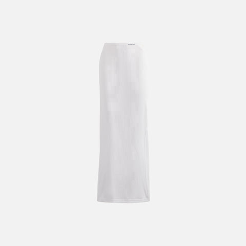 T by Alexander Wang G String Floor Length Skirt - White