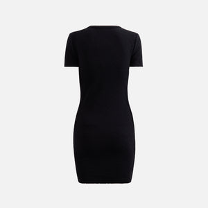 T by Alexander Wang Crew Neck Short Sleeve Dress - Black