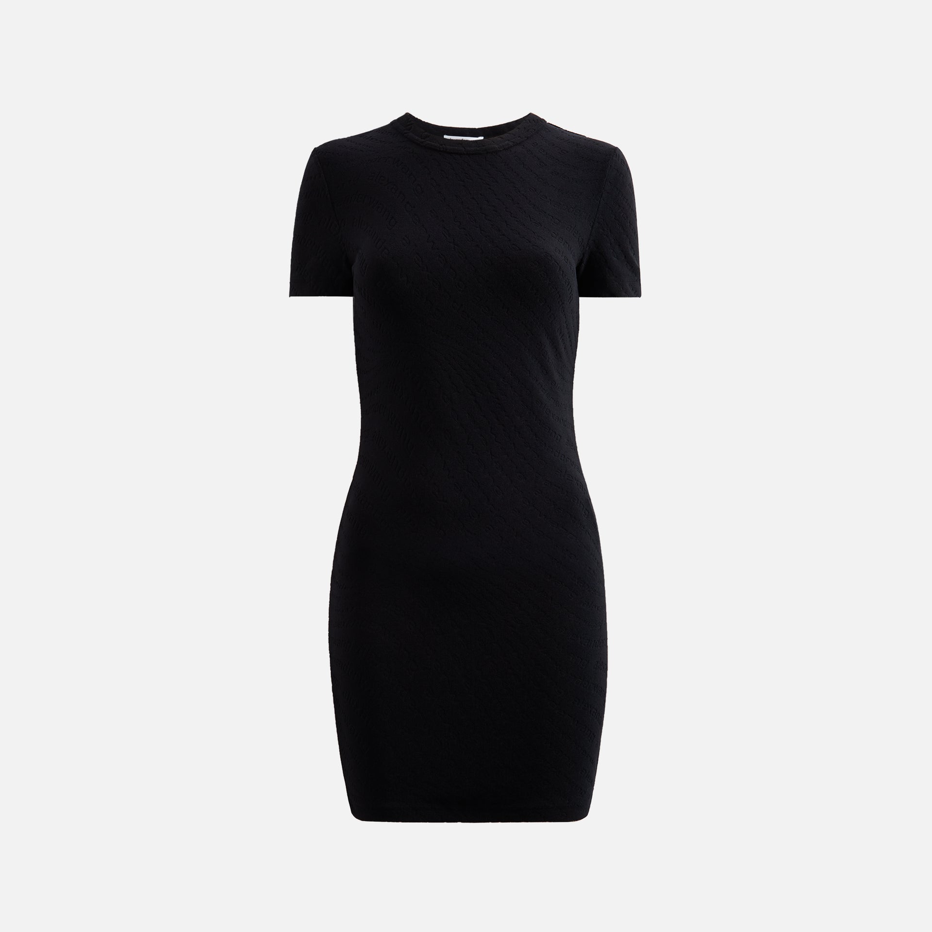 Alexander Wang Crew Neck Short Sleeve Dress - Black Kith Alexander Wang Crew Neck Short Sleeve Dress - Black Kith
