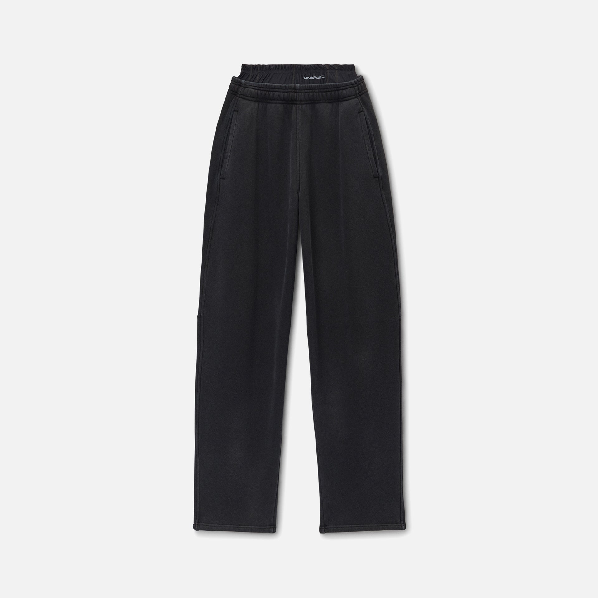 T by Alexander Wang Prestyled Bike Short Sweatpant - Washed Black