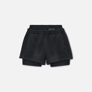 T by Alexander Wang Prestyled Bike Sweatshort - Washed Black