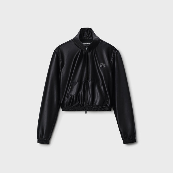 ジャケット・アウター t T by Alexander Wang Shrunken Zip-Up Jacket - Black – Kith