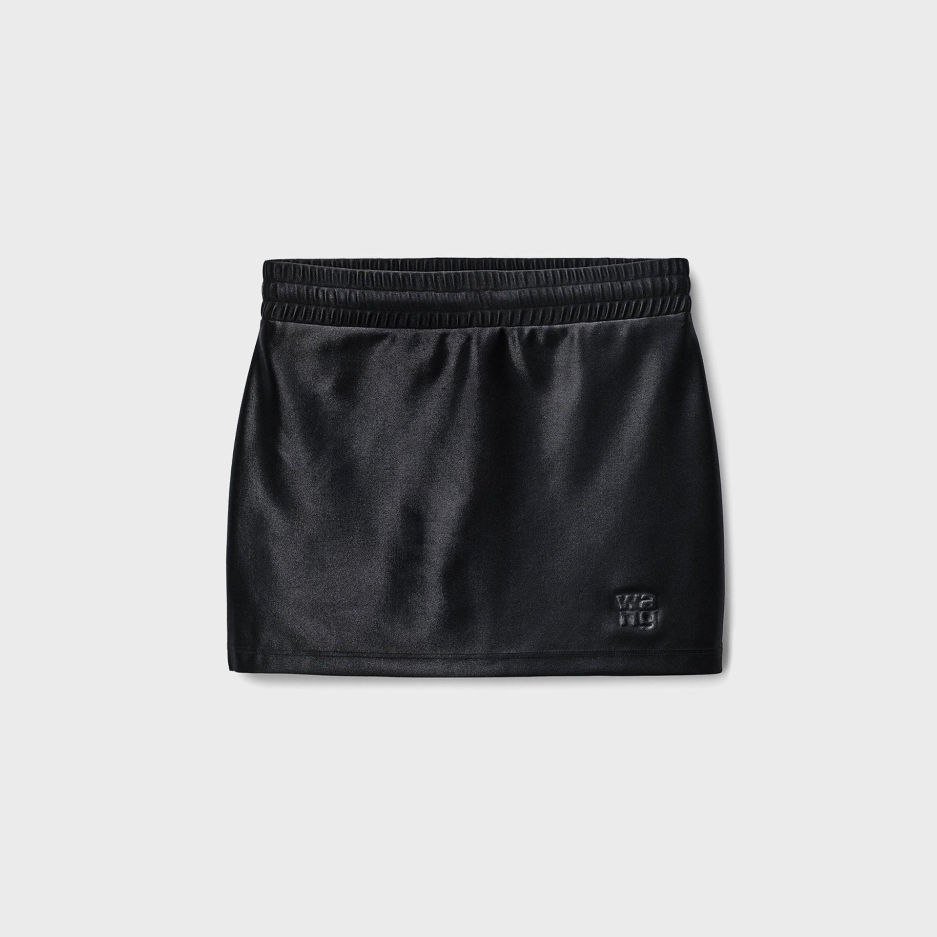 T by Alexander Wang Mini Skort in Alloy