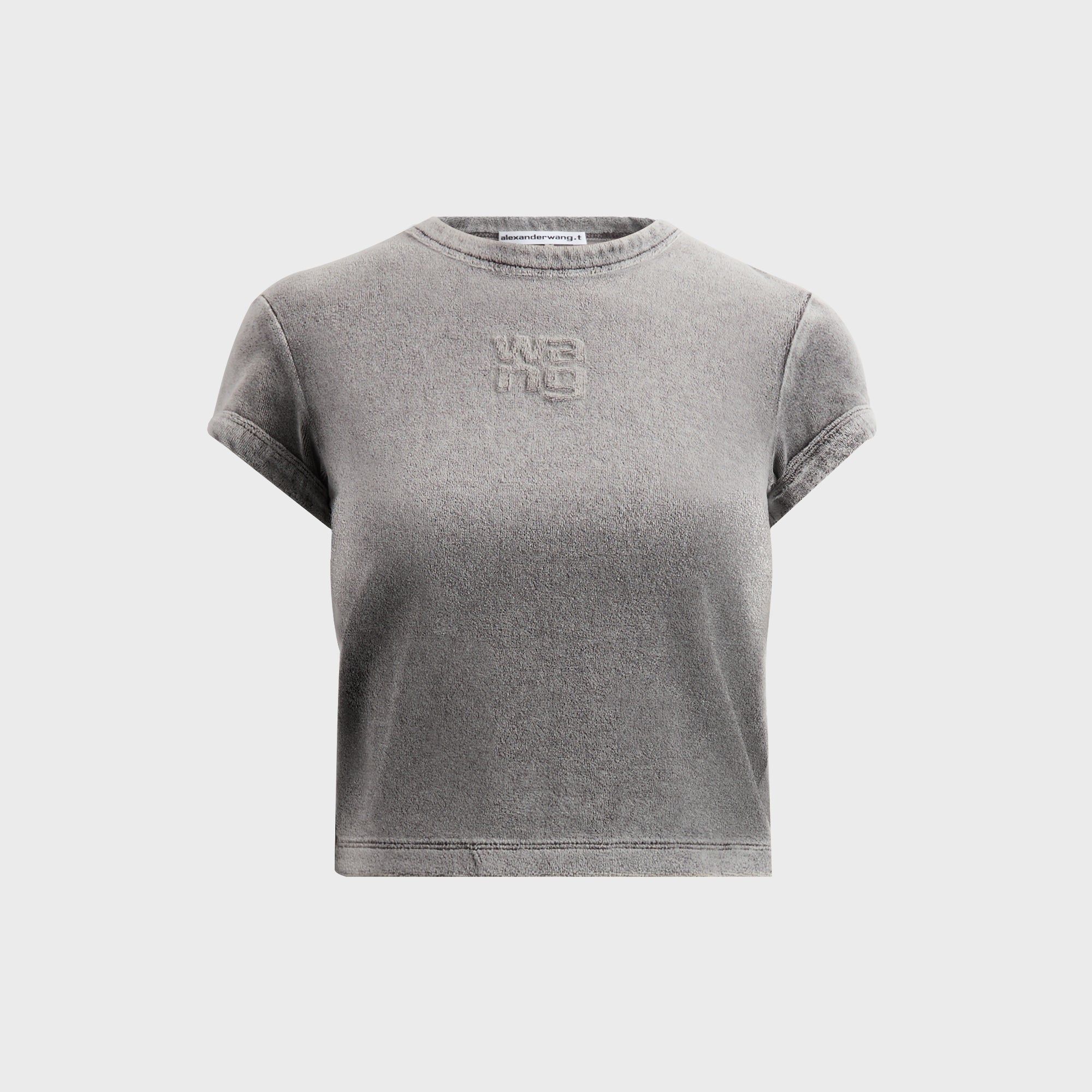Alexander Wang (アレキサンダーワン) ピグメントTEE  グレー L alexanderwang（アレキサンダー・ワン） Chrome Graphic T-Shirt