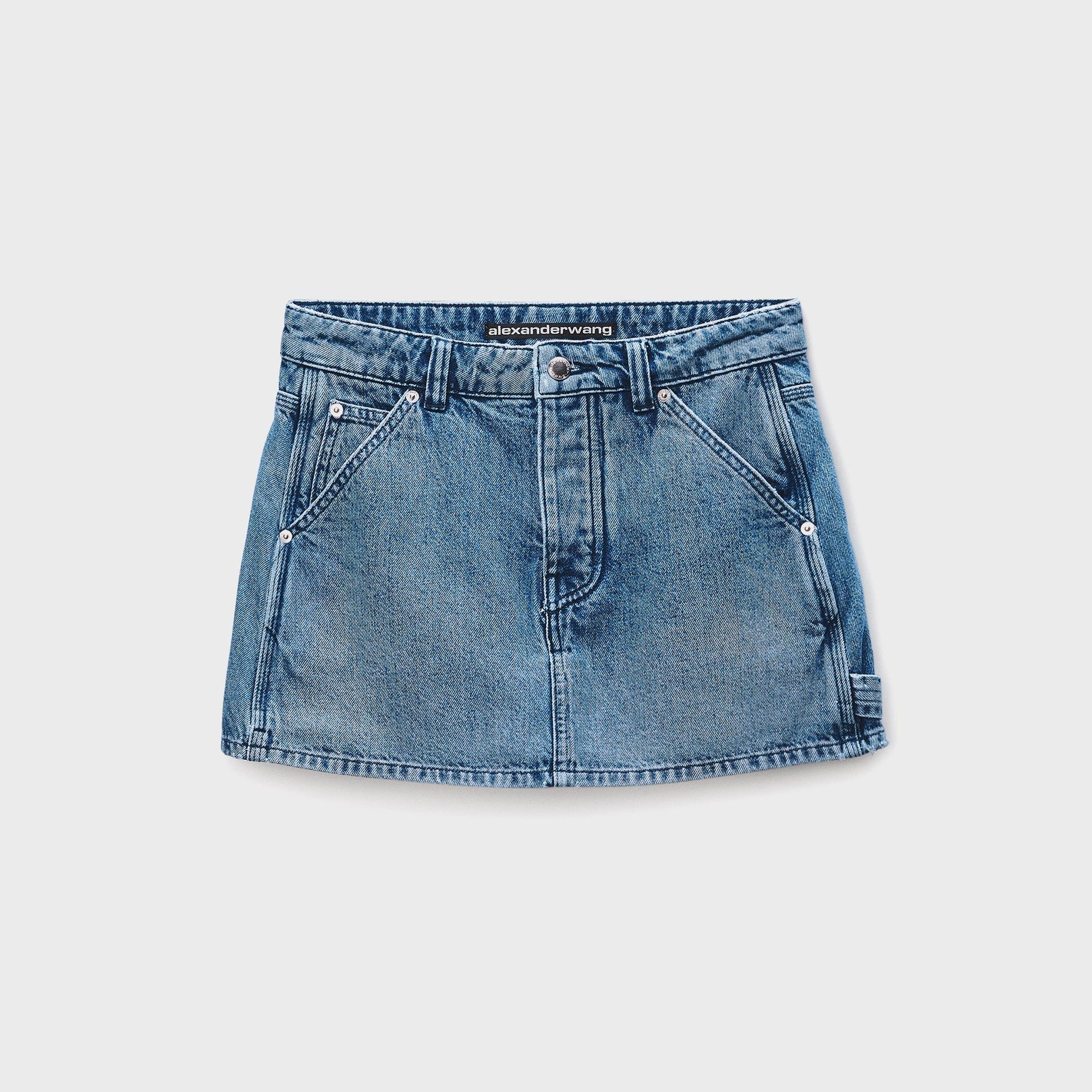 Alexander Wang High-Rise Carpenter Skort - Blue