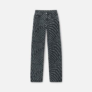 T by Alexander Wang EZ Mid Rise Relaxed Straight Jean - Shredded Wave