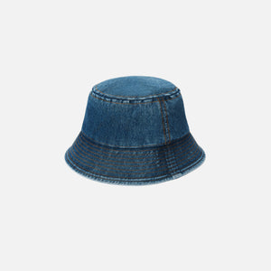 T by Alexander Wang Embossed Denim Bucket Hat - Deep Blue