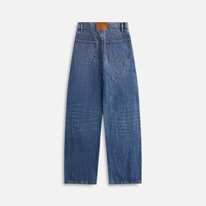 T by Alexander Wang Embroidered Logo Balloon Jean - Tumbled Indigo