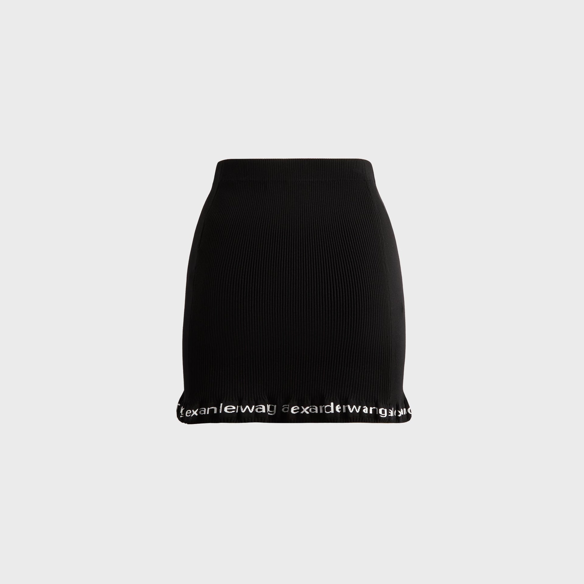 Alexander Wang Ribbed Mini Skirt - Black