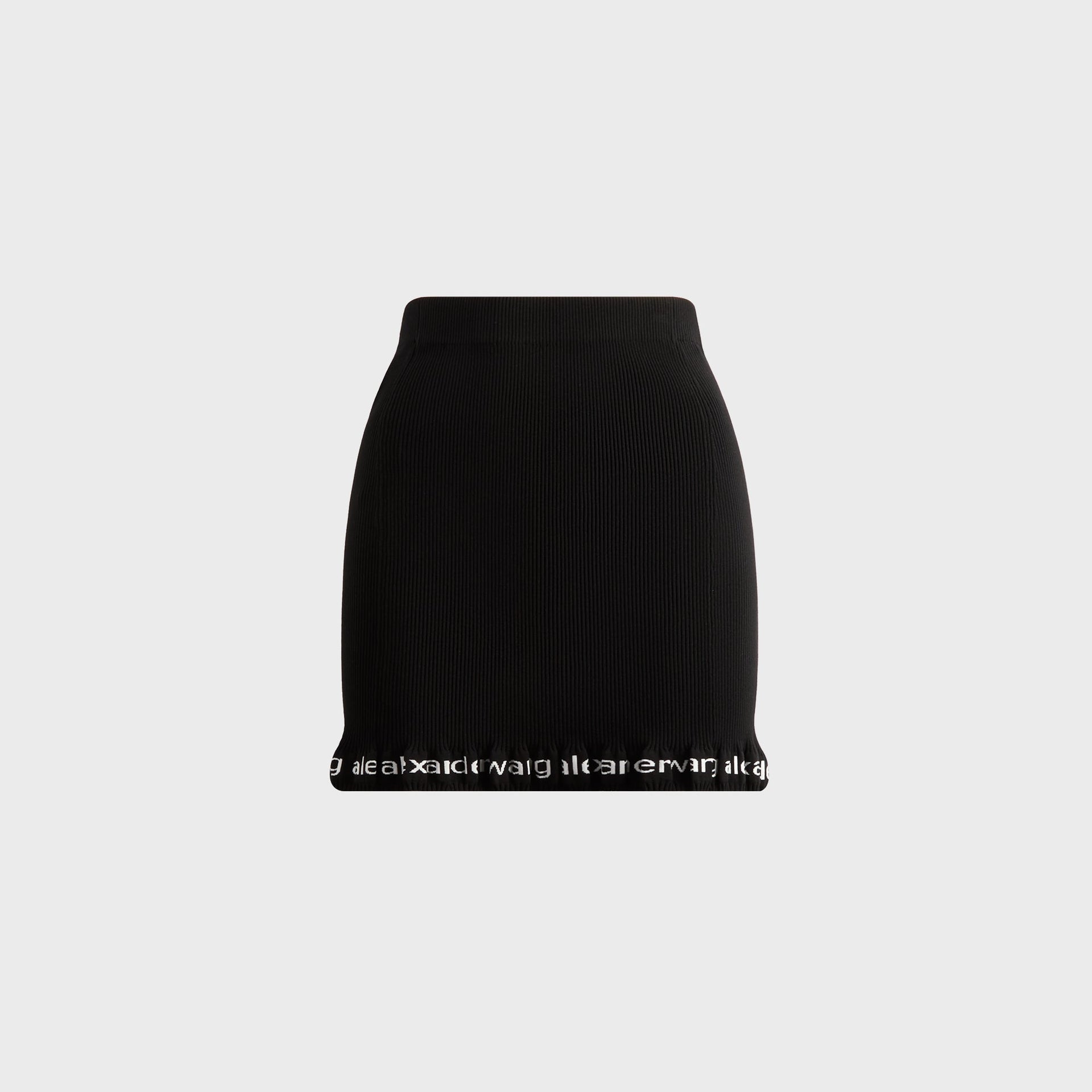 Alexander Wang Ribbed Mini Skirt - Black