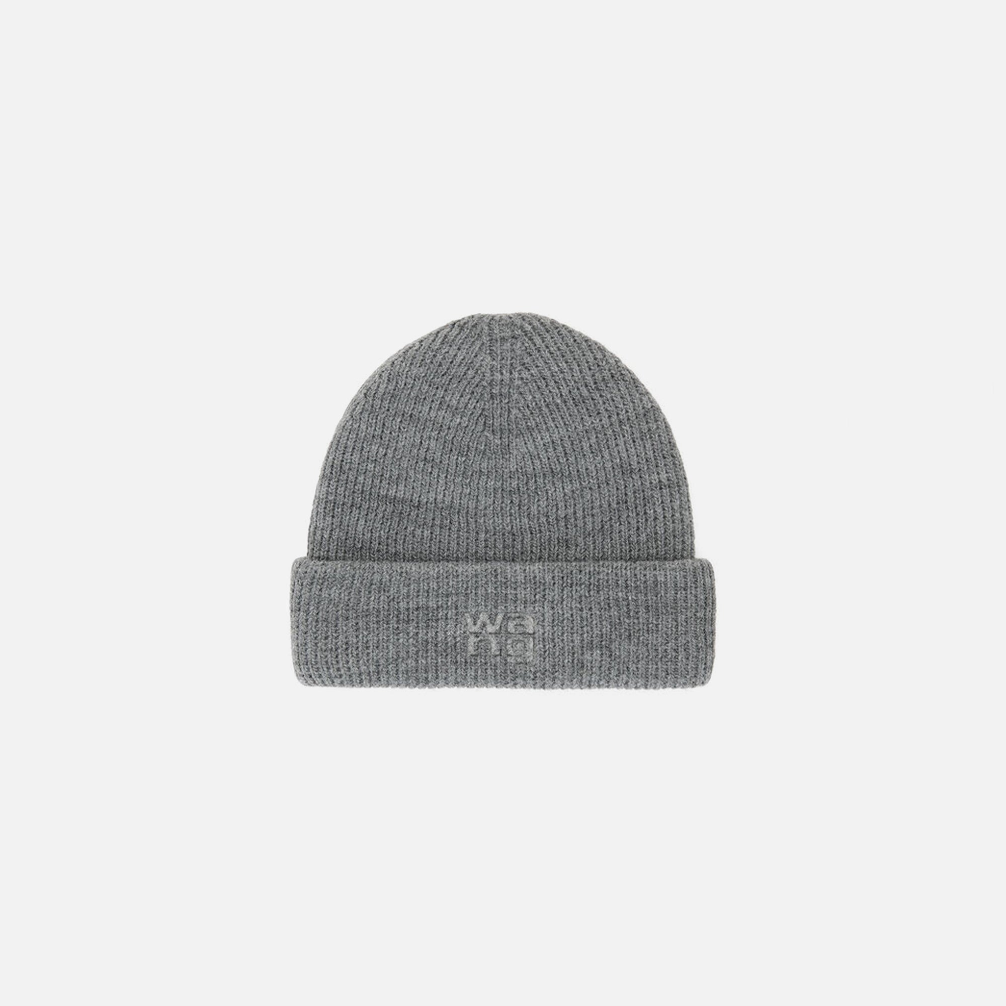 T by Alexander Wang Deboss Beanie - Medium Grey Melange – Kith